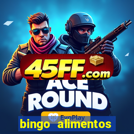 bingo alimentos para imprimir